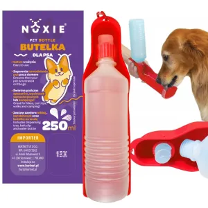 Duża butelka turystyczna dla psa bidon miska 250ml 1419